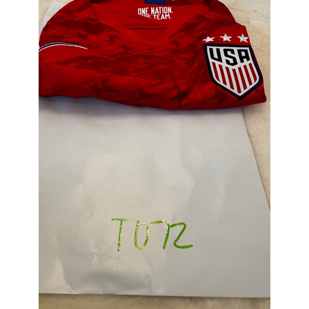 Nike USWNT Women Soccer Jersey Red Star Pattern 2019 Away Kit Small AJ4398-657 - Picture 6 of 6